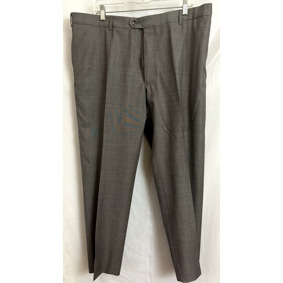 Joseph Abboud Tollegno 1900 Pants Gray Size 40R 100% Wool/Laine - Picture 1 of 11